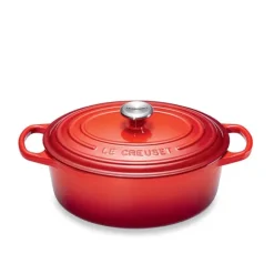 Cocotte fonte ovale cerise 27 cm Le Creuset