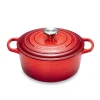 Cocotte fonte rond 20 cm cerise Le Creuset