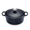 Cocotte fonte rond 20 cm noir mat Le Creuset