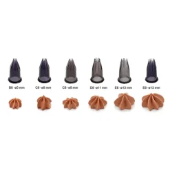 Coffret Cannelé 6 douilles assorties De Buyer