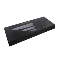 Coffret 3 couteaux de cuisine Massif inox de 9, 13 et 20 cm Jean Dubost