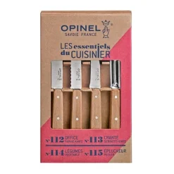 Coffret 4 couteaux Essentiels Hêtre Opinel
