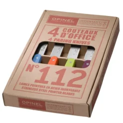 Coffret 4 couteaux office N°112 lame inox 10 cm 4 coloris