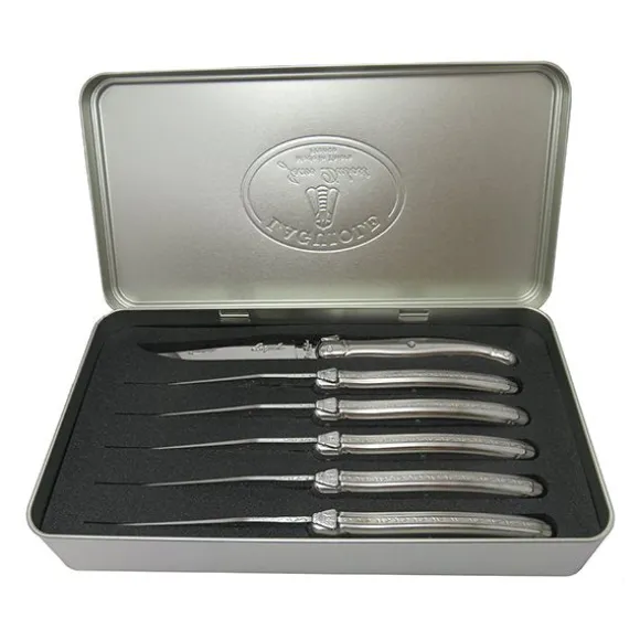 Coffret 6 couteaux à steak Laguiole inox Jean Dubost