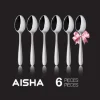 Coffret 6 cuillères à café Aisha Inoxriv