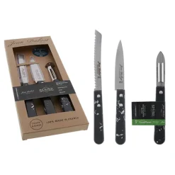 Coffret de 3 couteaux de cuisine Sense Black Edition Jean Dubost