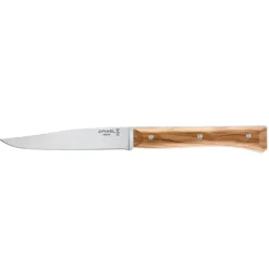 Coffret de 4 couteaux de table à lame lisse Facette olivier Opinel
