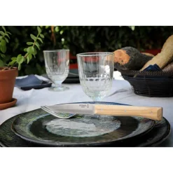 Coffret de 4 couteaux de table à lame lisse Facette frêne Opinel