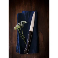 Coffret de 4 couteaux de table à lame lisse Facette frêne sombre Opinel