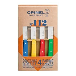 Coffret de 4 couteaux d’office N°112, 4 couleurs Classiques Opinel