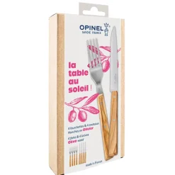 Coffret de 4 couteaux et 4 fourchettes La Table au Soleil Opinel