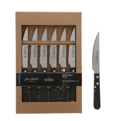 Coffret de 6 couteaux grill Sense Black Edition Jean Dubost