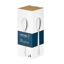 Coffret de 4 petites cuillères Perpétue inox Opinel
