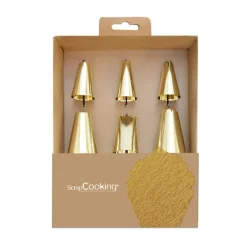 Coffret 6 douilles dorées Scrapcooking