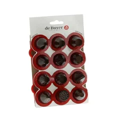 Coffret 12 douilles Tritan Mix avec support De Buyer