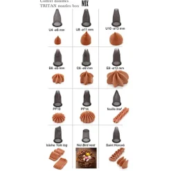 Coffret 12 douilles Tritan Mix avec support De Buyer