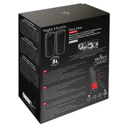 Coffret duo de moulins à poivre et à sel électriques Line noir mat 15 cm Peugeot