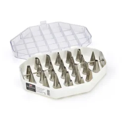 Coffret 26 mini-douilles fines inox spéciales décor De Buyer