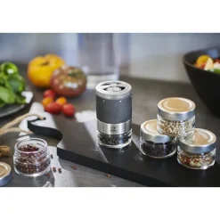 Coffret moulin à poivre Maestro à réservoirs interchangeables et 3 poivres Peugeot