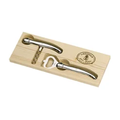 Coffret tire-bouchon et décapsuleur Laguiole tout inox Jean Dubost