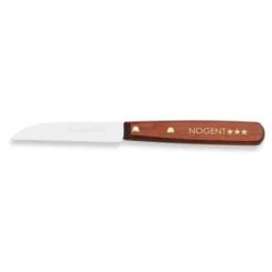 Couteau d'office lisse 8 cm manche en bois Nogent