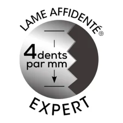 Couteau office lame droite 9 cm Affidentée avec protection Nogent