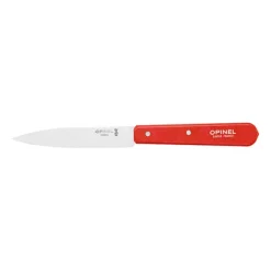 Couteau office N°112 lame lisse inox 10 cm rouge Opinel