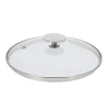 Couvercle en verre cerclé inox 18 cm De Buyer