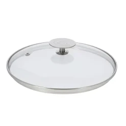 Couvercle en verre cerclé inox 18 cm De Buyer