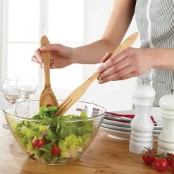 Couverts à salade en bois d'olivier Jean Dubost