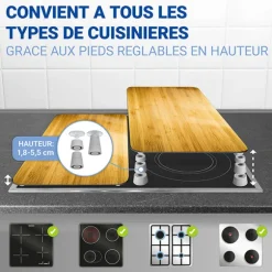 2 couvre-plaques protection motifs bois Wenko by Maximex
