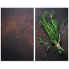 2 couvres-plaques protection motif romarin Wenko by Maximex