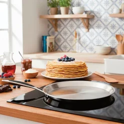 Crêpière tout inox Excell'Inox 27 cm Mathon