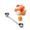 Cuillère parisienne double 2,5 et 3 cm Ibili