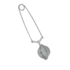 Cuillère-pince à thé boule ronde en inox