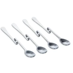 4 cuillères à confiture coudées inox 20 cm Mathon