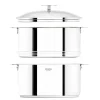 Cuiseur Biome 24 cm anses en bois d'olivier Cristel