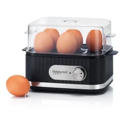 Cuiseur à œufs électrique 6 œufs 400 W noir Naturamix
