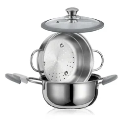 Cuiseur vapeur Premium inox 22 cm 3, 8 L Inoxriv