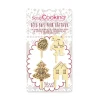 4 décorations Noël bois pour gâteaux Scrapcooking