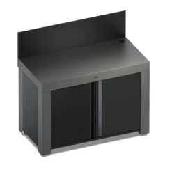 Desserte de jardin Félix double porte gris cargo ENO