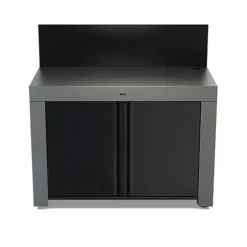 Desserte de jardin Félix double porte gris cargo ENO