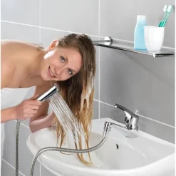 Douchette lavabo avec crochet Wenko by Maximex