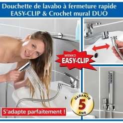 Douchette lavabo avec crochet Wenko by Maximex