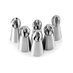 6 douilles russes en inox Lacor