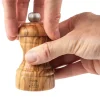 Duo moulin à sel et poivre manuel en bois d’olivier Bistro 10 cm Peugeot