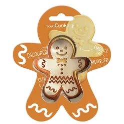Emporte-pièce et embosseur Bonhomme en pain d’épices Scrapcooking
