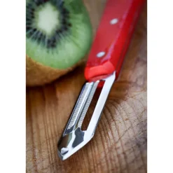 Eplucheur microdenté lame inox 6 cm coloris rouge Opinel