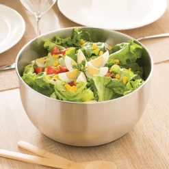 Essoreuse salade inox 25 cm 4,5 L Mathon