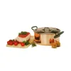 Faitout avec couvercle en cuivre massif 24 cm Baumalu